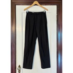 Jil Sander Luxury Black Tailored Wool Trousers Pants- Size US 8/28, EU 38